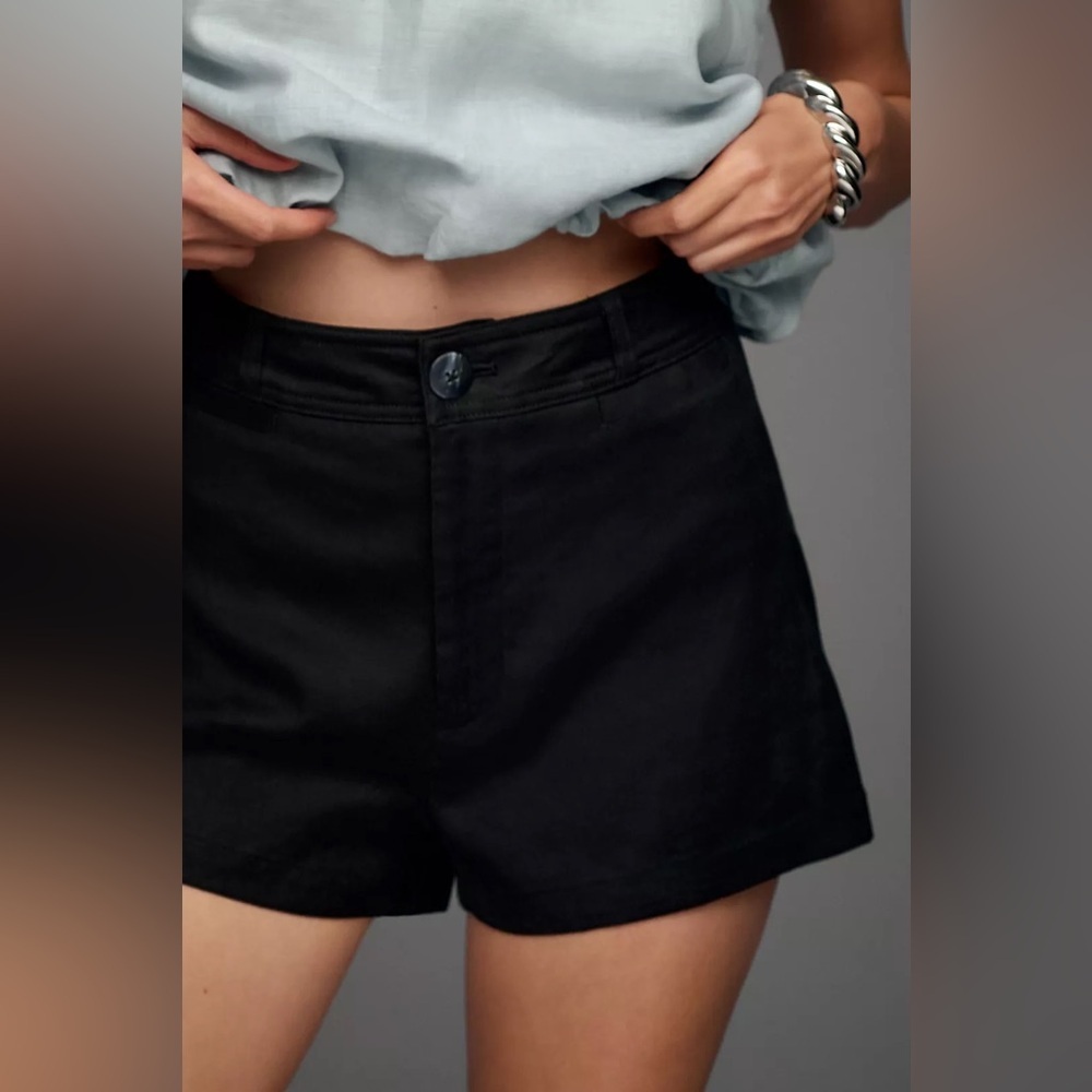 NWT Size 32 - The Ettie Shorts by Maeve: Pitched Linen Edition (NWT US$ 88)